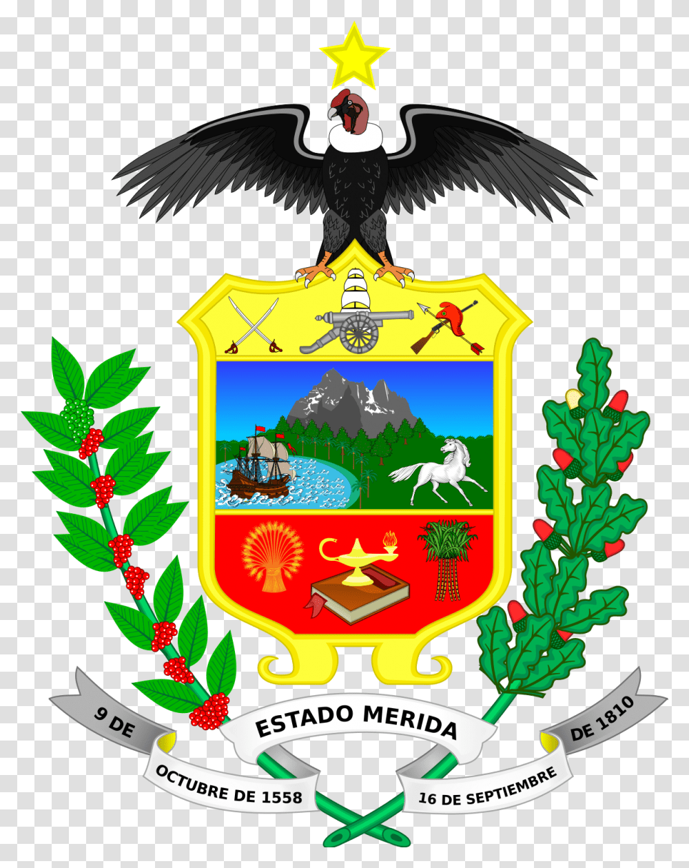 Escudo Del Estado Merida, Emblem, Logo, Trademark Transparent Png