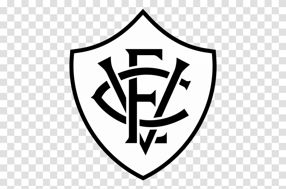 Escudo Do Vitoria Preto E Branco, Stencil, Emblem, Armor Transparent Png