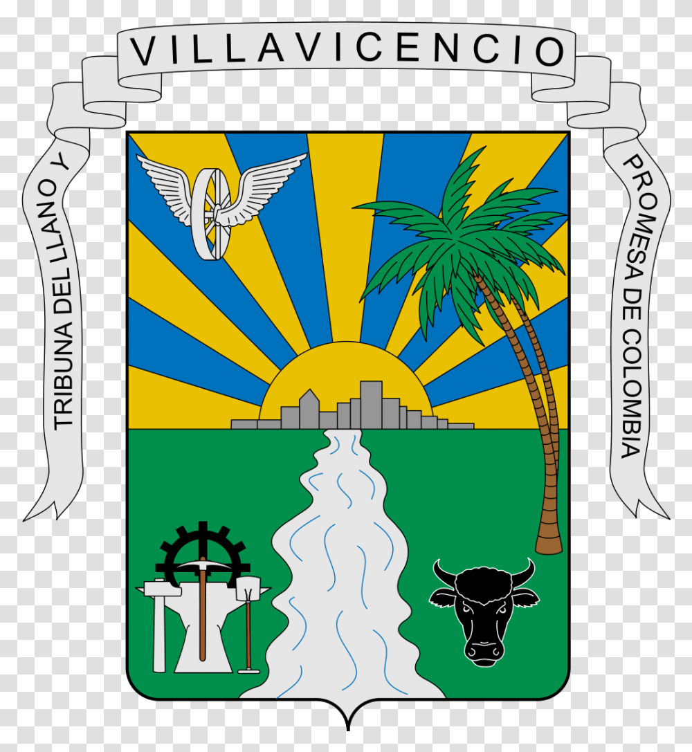 Escudo Escudo De Villavicencio Para Colorear, Label Transparent Png
