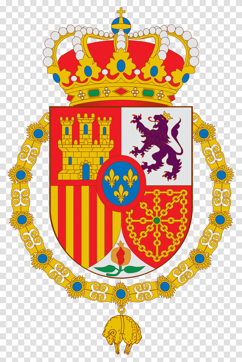 Escudo Felipe Vi De Espana Grande Svg, Logo, Trademark, Badge Transparent Png