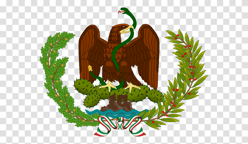 Escudo Nacional De Los Estados Unidos Mexicanos Republic Of Mexico Flag, Eagle, Bird, Animal, Plant Transparent Png