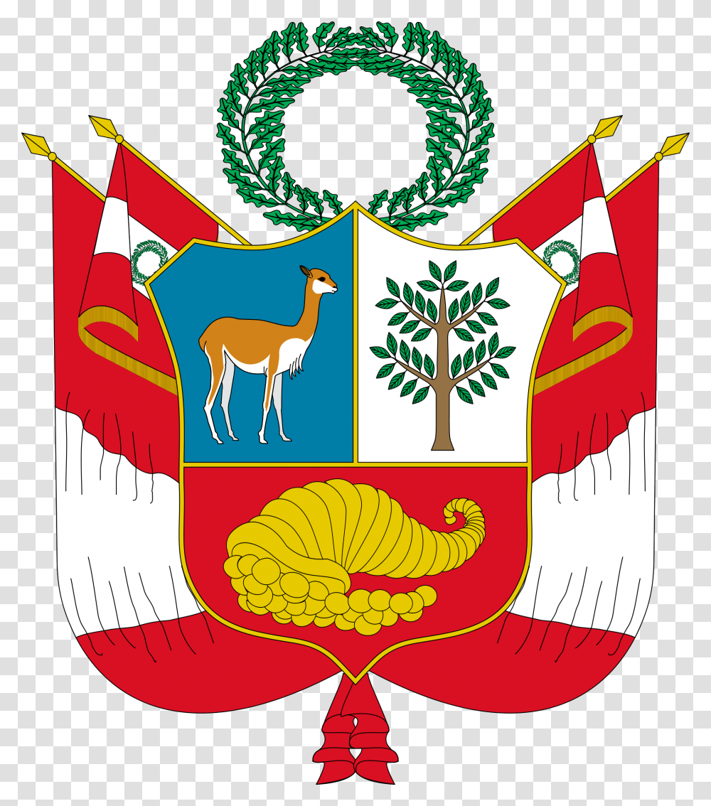 Escudo Nacional Del Per, Armor, Shield, Antelope, Wildlife Transparent Png