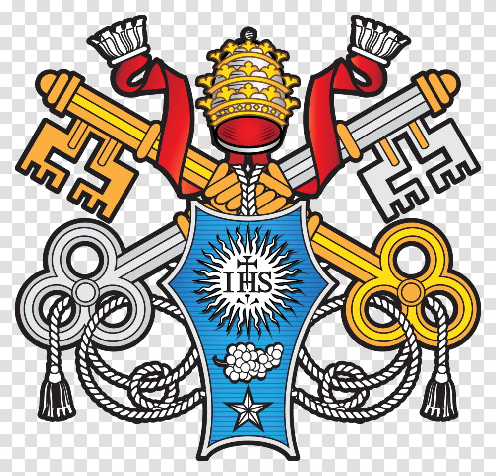Escudo Papa Francisco El Escudo Del Papa Francisco Dibujo, Dynamite, Emblem, Costume Transparent Png