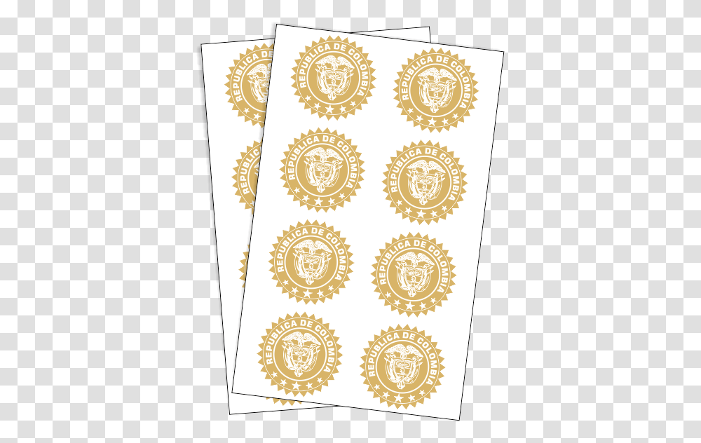 Escudos Colombia Dorados Escudo De Colombia Dorado, Pattern, Rug, Paisley, Floral Design Transparent Png