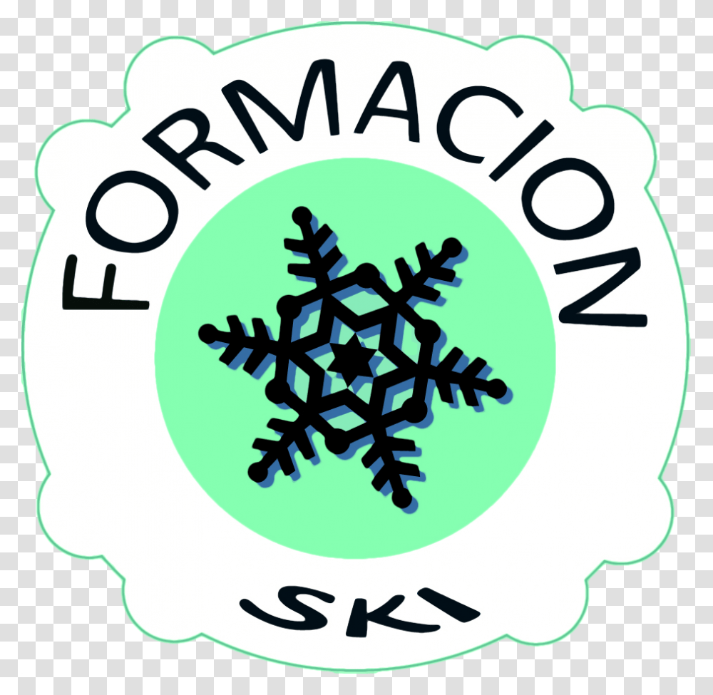 Escuela De Esqu Black And White Clipart Snowflakes, Logo, Trademark Transparent Png