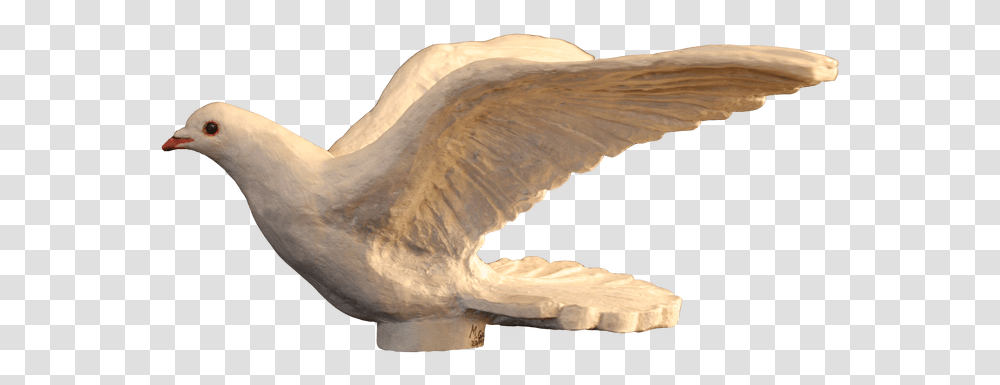 Escultura De Paloma Blanca, Bird, Animal, Swan, Waterfowl Transparent Png