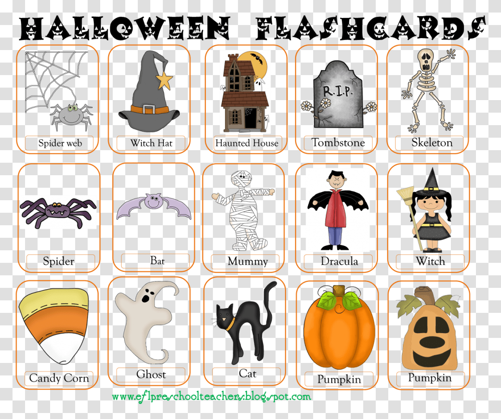 Esl Efl Teachers Halloween Tpt Products From Halloween Flashcards For Preschoolers, Person, Human, Alphabet Transparent Png