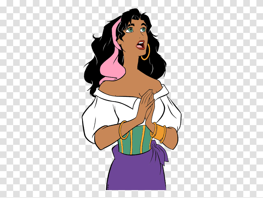 Esmeralda Clip Art Disney Clip Art Galore, Hug, Person, Human, Shoulder Transparent Png