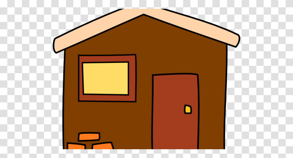 Esol Clipart Red House Cartoon, Housing, Building, Mailbox, Letterbox Transparent Png