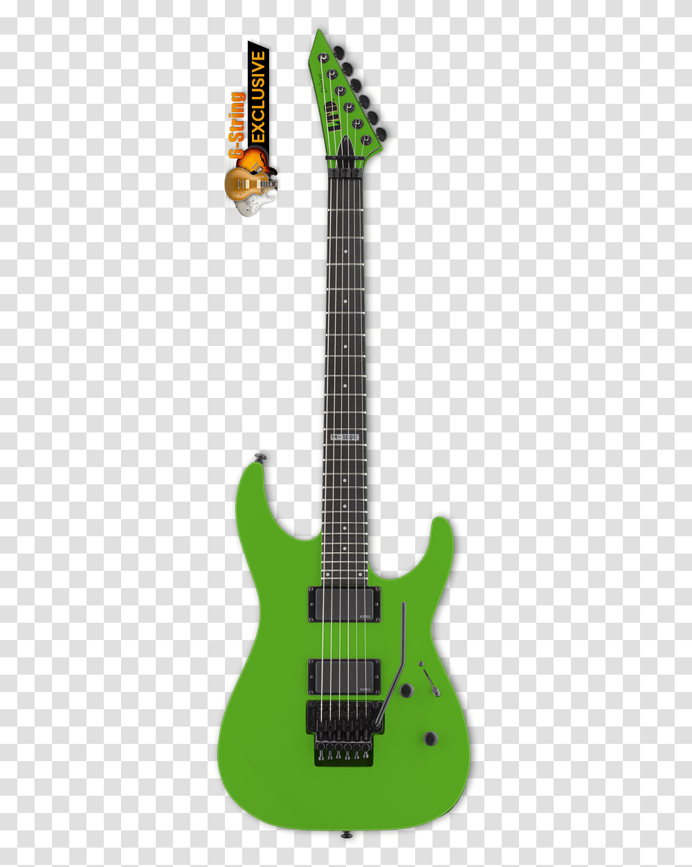 Esp Ltd M 1000 Neon Green Electric Guitar Esp Ltd Mh 400 Blupfd, Leisure Activities, Musical Instrument, Bass Guitar Transparent Png