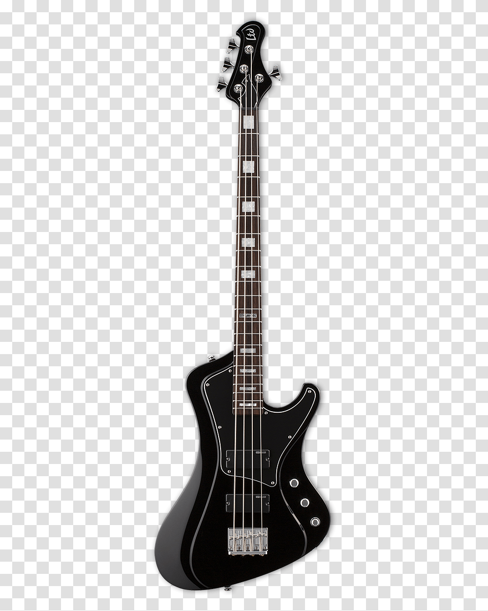 Esp Stream 204 Black Bass Guitar Fender Electric Guitar Black, Leisure Activities, Musical Instrument Transparent Png