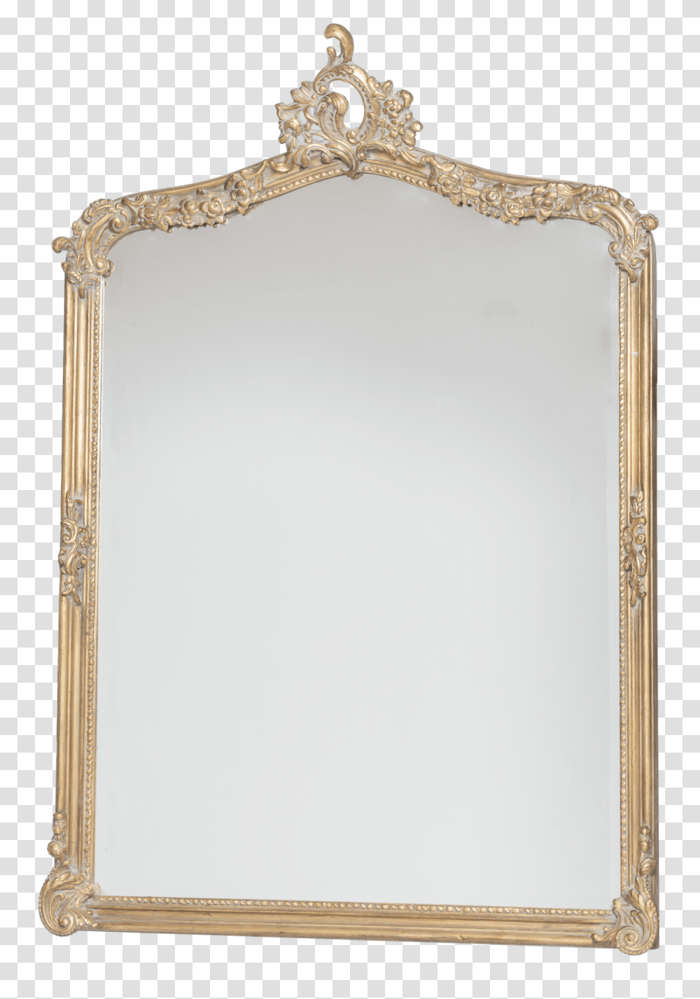 Espejo Henri Dorado Picture Frame, Mirror Transparent Png