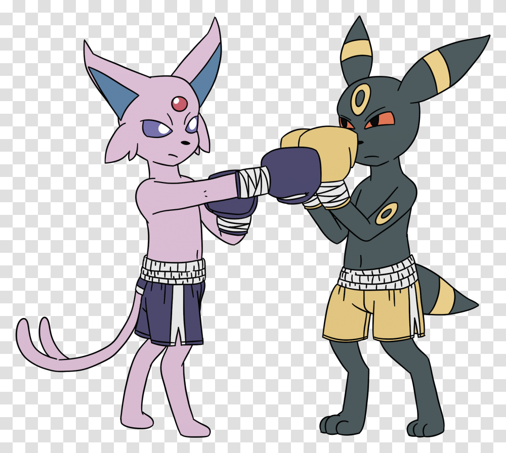 Espeon And Umbreon Boxing - Weasyl Eevee Boxing, Person, Costume, Performer, People Transparent Png