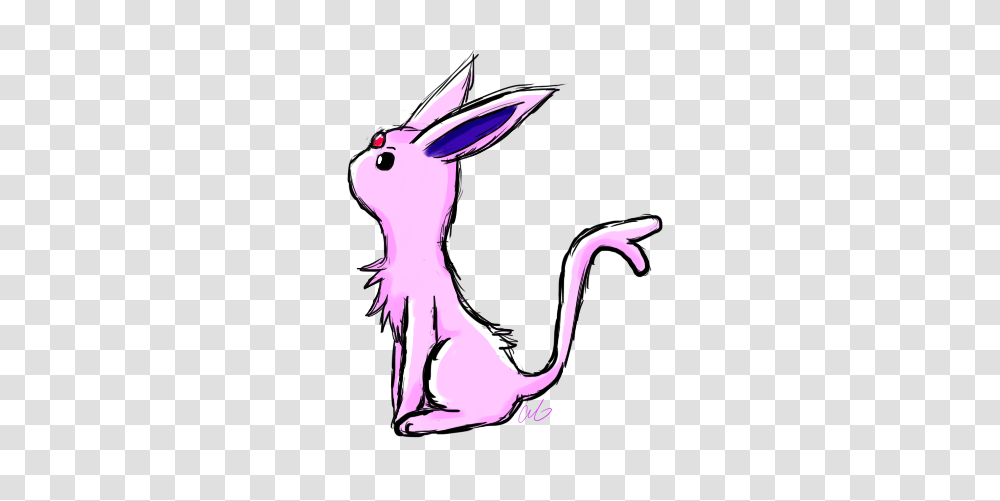 Espeon Sketch, Hare, Rodent, Mammal, Animal Transparent Png