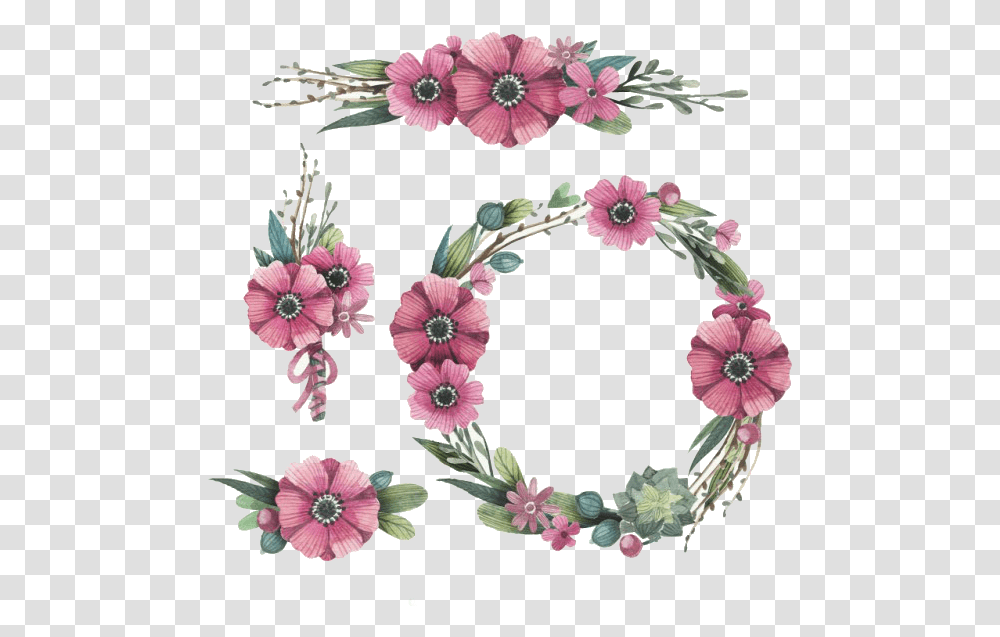 Espero Que Gostem Se Pegou Deixem Um Comentario E Flower Crown Watercolor, Floral Design, Pattern Transparent Png