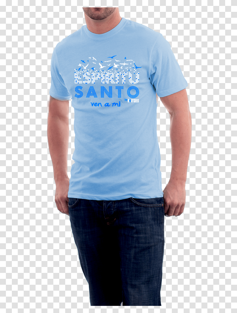 Espiritu Santo Ven A Mi Playera 100 Algodn Precio Playeras Del Espritu Santo, Sleeve, Person, T-Shirt Transparent Png