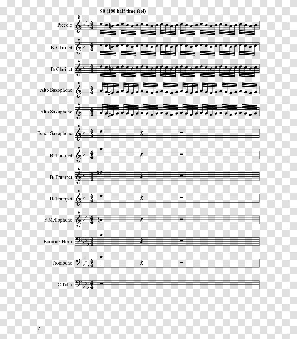 Espn Marching Band Sheet Music, Gray, World Of Warcraft Transparent Png