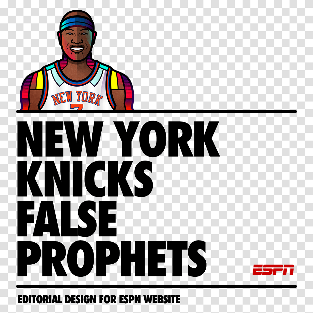 Espn • New York Knicks Espn, Clothing, Person, Helmet, Text Transparent Png