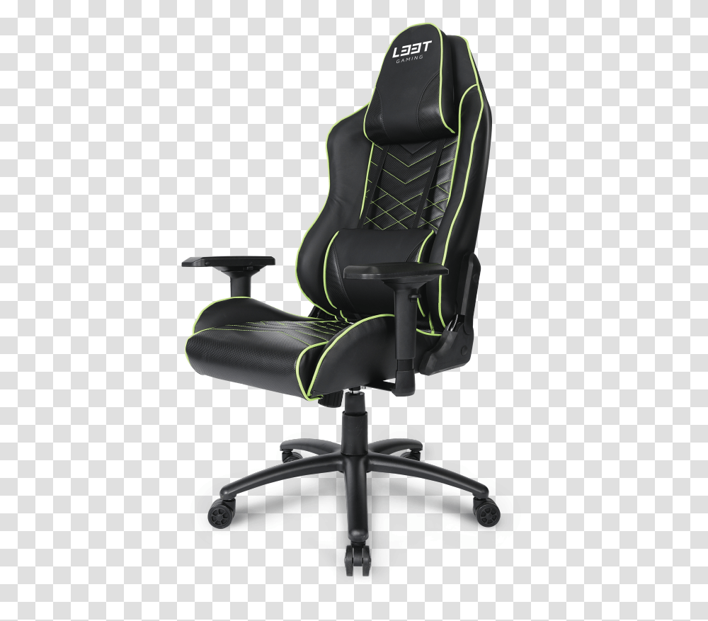 Esport Green Leet Esport Gaming Chair, Cushion, Furniture, Headrest, Car Seat Transparent Png