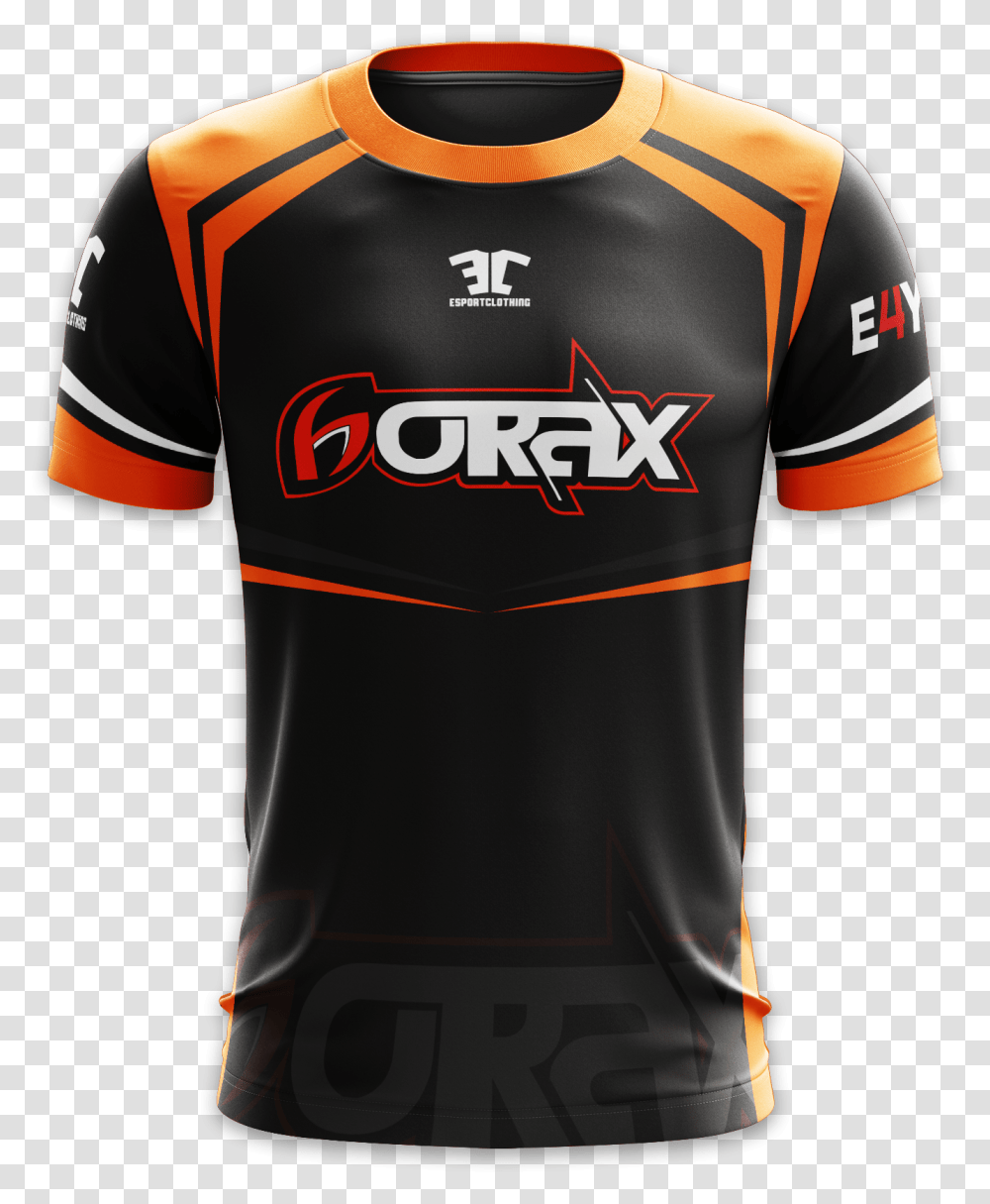 Esportclothing - If You Want To Game In Style Orange And Black Esports Jersey, Apparel, Shirt Transparent Png