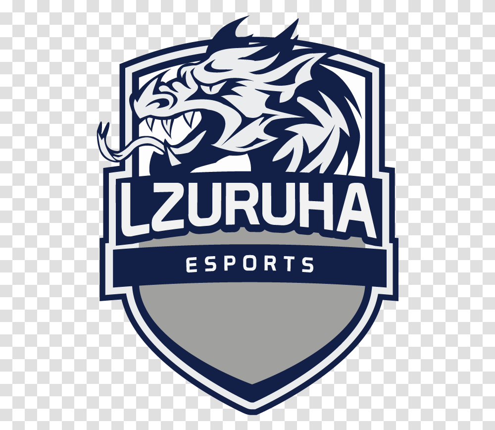 Esports Logo Design Lzuruha Graphics Discussion And Dragon Head, Label, Text, Symbol, Poster Transparent Png