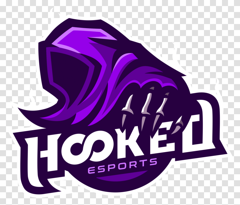 Esports Logos Clipart Hooked Esports, Graphics, Label, Text, Advertisement Transparent Png