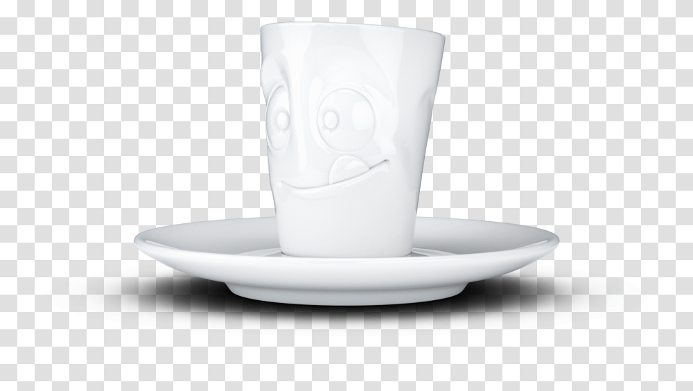 Espresso Mug Lecker Weiss 0002 Mug, Saucer, Pottery, Cup, Coffee Cup Transparent Png