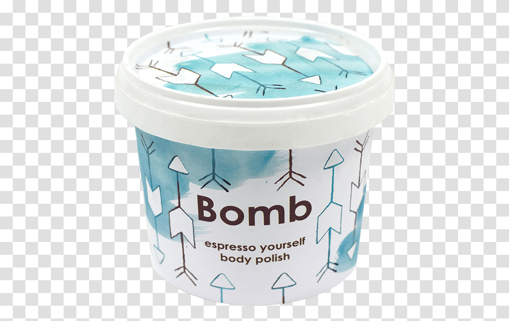 Espresso Yourself Body Scrub 365ml Case Bomb Cosmetics, Dessert, Food, Yogurt, Cream Transparent Png