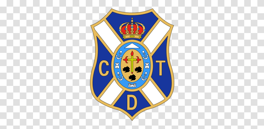 Esptenerifesanta Cruz De Tenerife Football Team Logos Tenerife Fc Logo, Symbol, Trademark, Badge, Armor Transparent Png