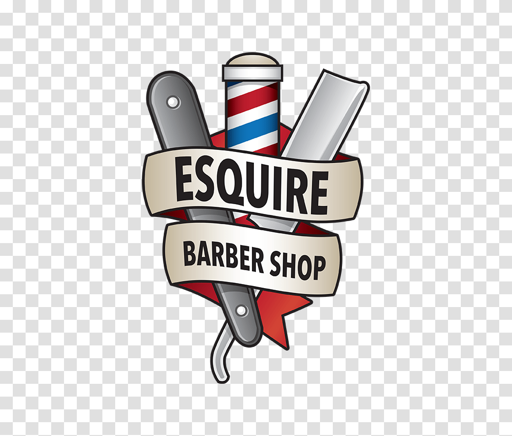 Esquire Barbershop, Label, Advertisement Transparent Png