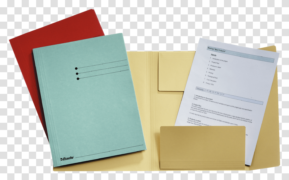 Esselte Manilla 3 Flap Folder Dosar De Carton Tip Plic, File Binder, File Folder, Box Transparent Png
