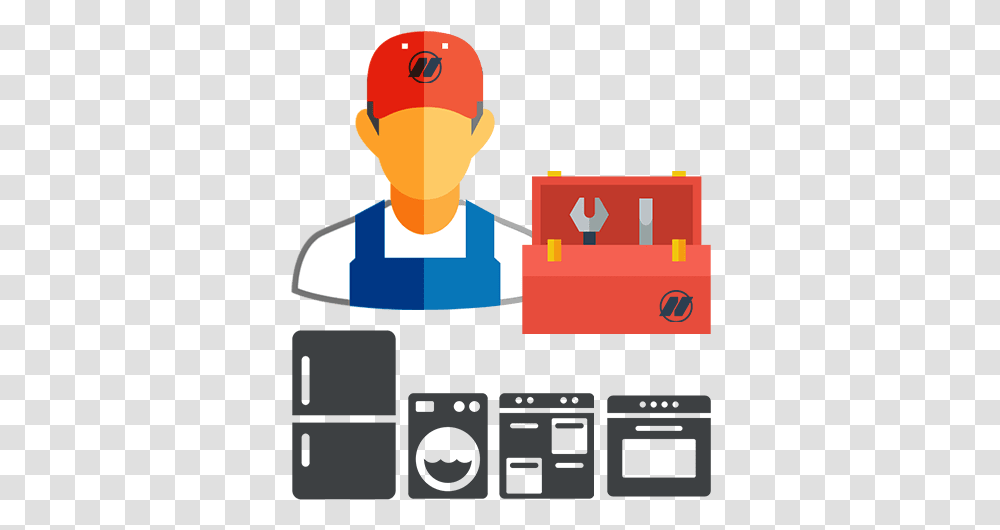 Essential Care Home Appliances Repair Icon, Text, Worker, Electronics, Chef Transparent Png