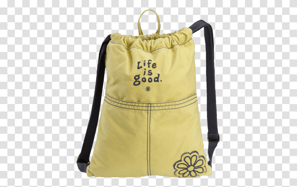Essential Cinch Sack Life Is Good, Bag, Backpack, Tote Bag Transparent Png