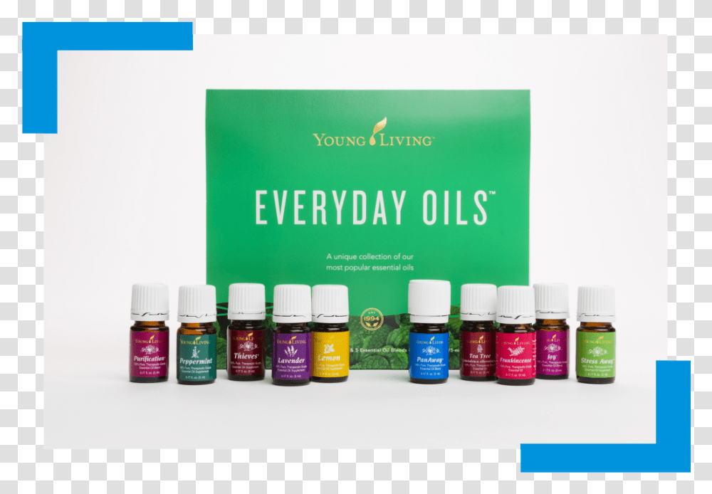 Essential Oils Logo Everyday Oil Young Living, Paint Container, Palette, Medication Transparent Png