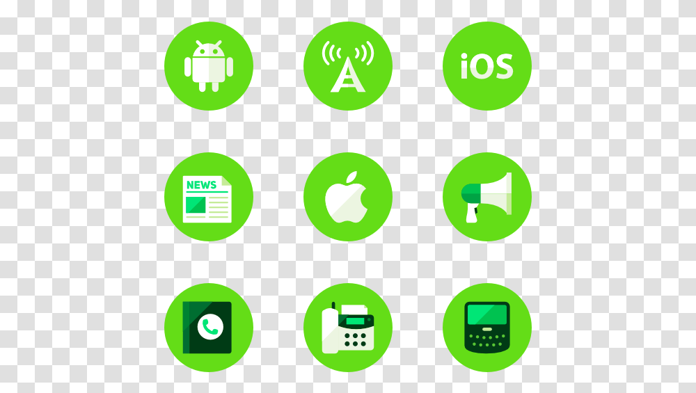 Essential Set Android, Green, Recycling Symbol, Number Transparent Png