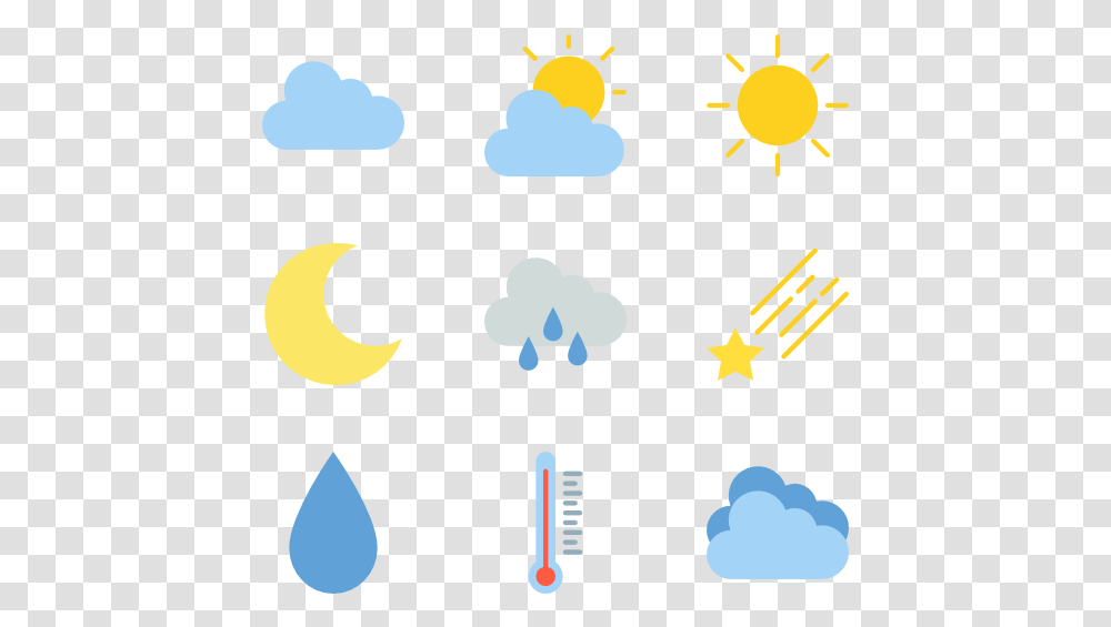 Essential Set Cloudy Weather Icon, Number, Pac Man Transparent Png
