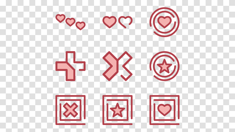 Essential Set Contact Detail Icons Pink, First Aid, Star Symbol Transparent Png