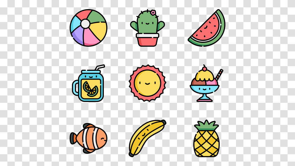 Essential Set Food Icon Color, Plant, Fruit, Banana, Poster Transparent Png