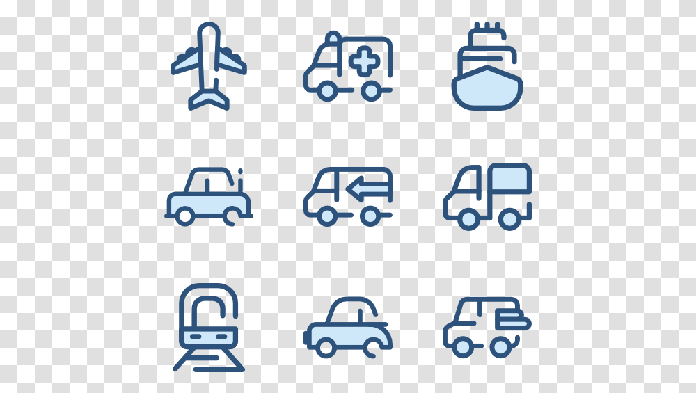 Essential Set Icon Contact Vector Blue, Vehicle, Transportation, Car, Automobile Transparent Png