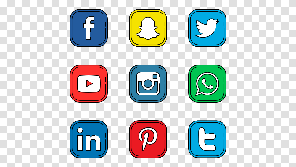 Essential Set Logo Social Media, Number, Alphabet Transparent Png