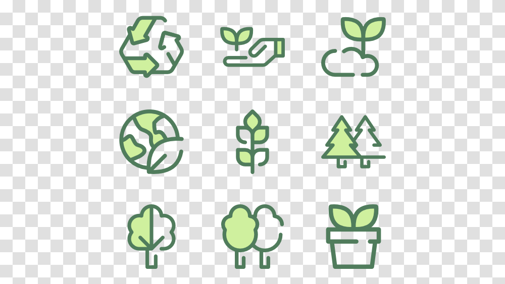Essential Set Nature Icon Vector, Recycling Symbol, Poster, Advertisement Transparent Png
