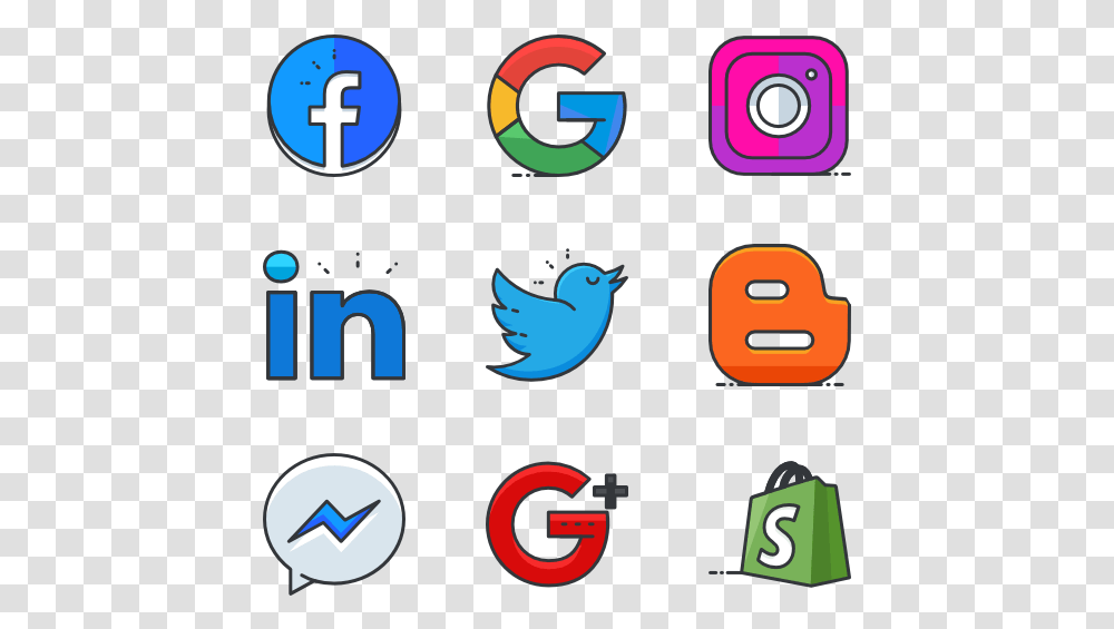 Essential Set Social Media Flaticon, Number, Alphabet Transparent Png