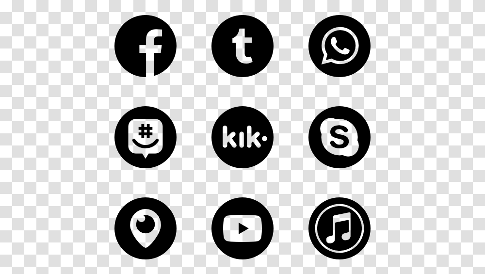 Essential Set Vector Social Media Icons, Gray, World Of Warcraft Transparent Png
