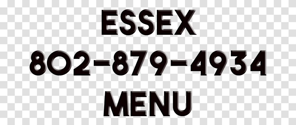 Essex Menu Icon Graphics, Number, Alphabet Transparent Png