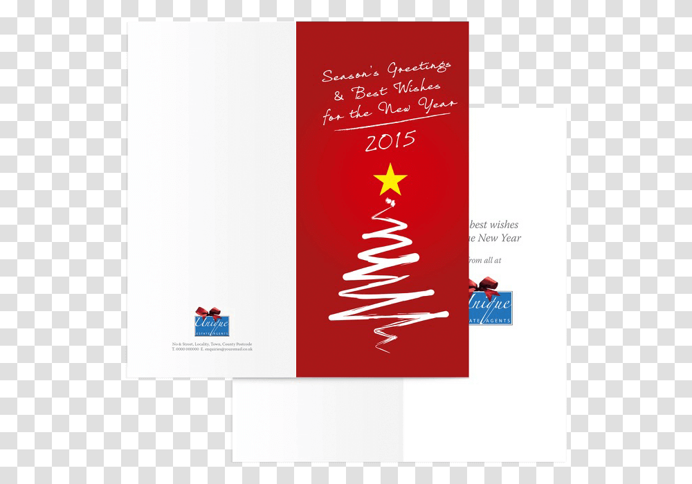 Estate Agents Christmas Card Illustration Christmas Tree, Flyer, Poster, Paper, Advertisement Transparent Png