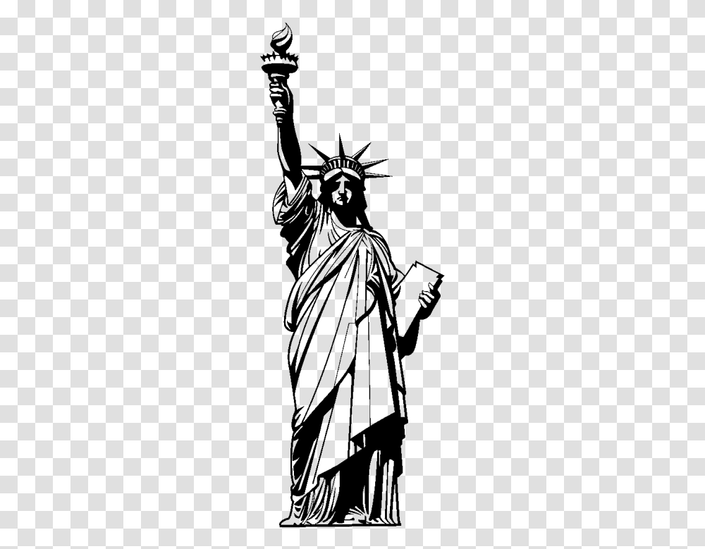 Estatua De La Libertad Dibujo, Gray, World Of Warcraft Transparent Png