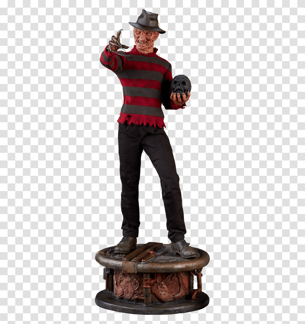 Estatua Freddy Krueger, Pants, Person, Hat Transparent Png