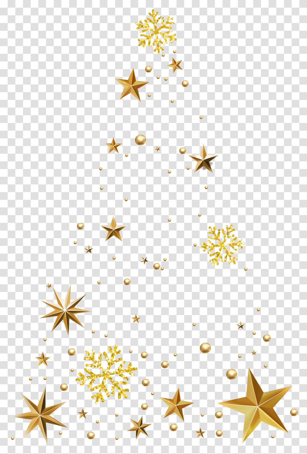 Este Grficos Es Las Estrellas Doradas Decoran El Estrella Doradas Transparente, Christmas Tree, Ornament, Plant Transparent Png