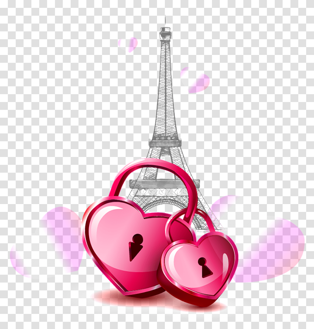 Este Grficos Es Rojo En Forma De Corazon De Paris Icon Heart Lock 