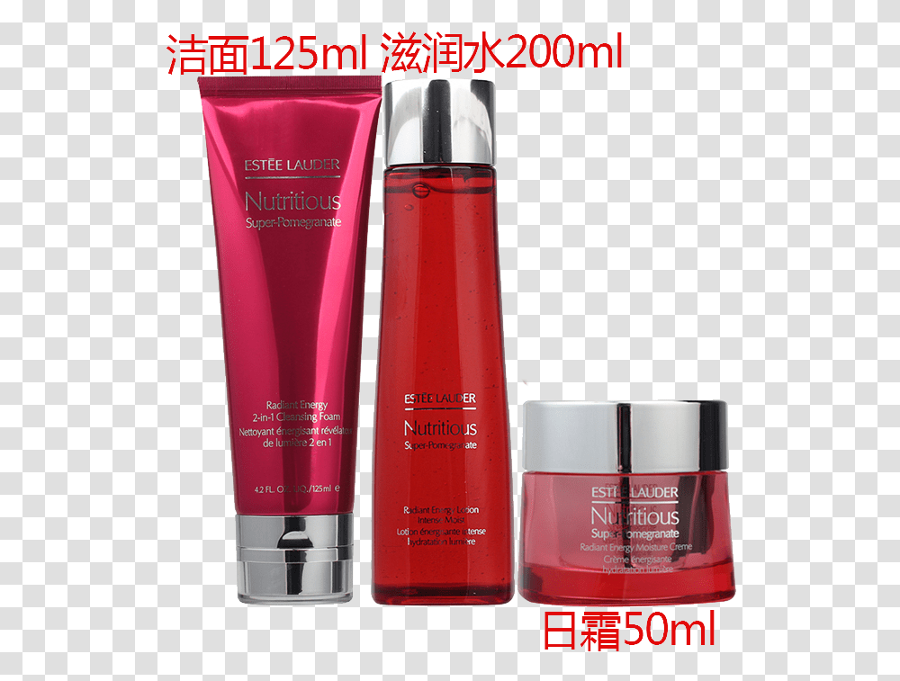 Estee Lauder Red Pomegranate Women's Skincare Cosmetic Cosmetics, Bottle, Perfume, Aftershave Transparent Png